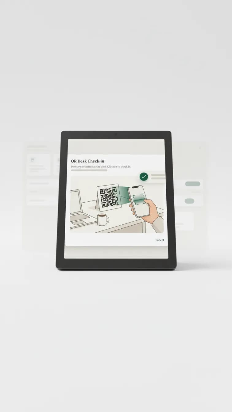 QR Desk Booking product walkthrough still 2